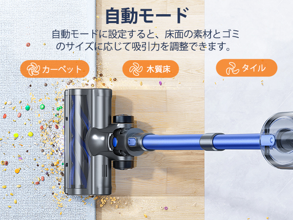 新品 掃除機コードレス【9月革新モデル】40KPa強力吸引450W自動モード静音 Amazon | 掃除機 コードレス 【9月革新モデル】 45KPa強力吸引