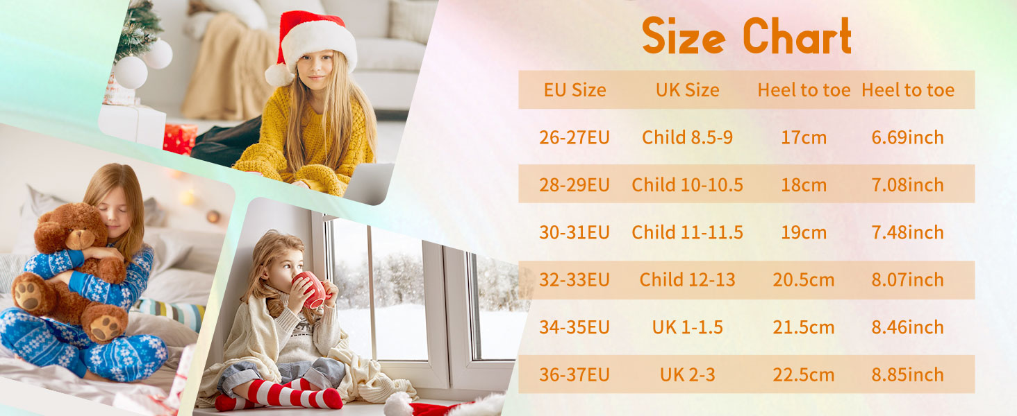 Girls Slippers Fluffy