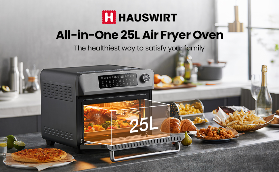 HAUSWIRT Air Fryer Oven 25L Extra Large - Countertop Convection Oven