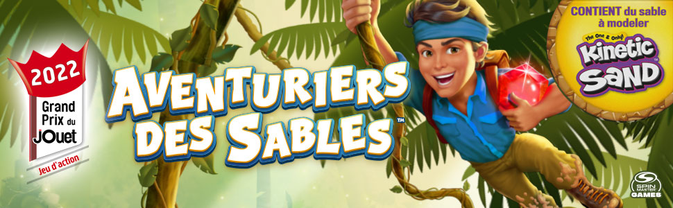 Aventuriers des sables jeu société action jouet enfant sables mouvants explorateurs jungle baguettes