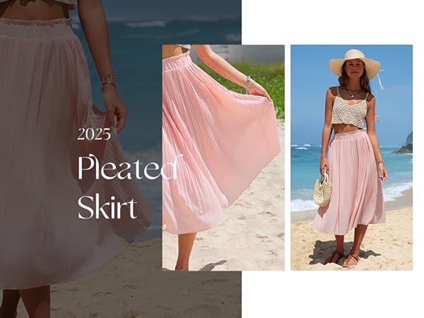 【完売品】人気MARK&LONA Pleats Skirt | WOMEN 38 Amazon.com: EXLURA Womens High Waist Polka Dot Pleated Skirt