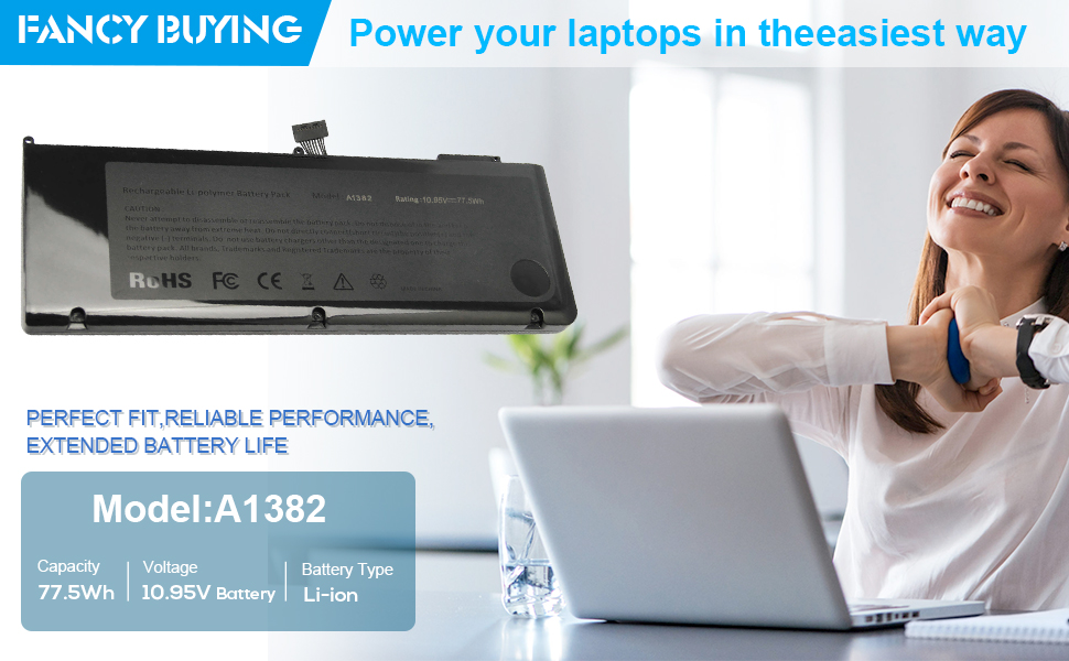 A1382 A1286 Laptop Battery