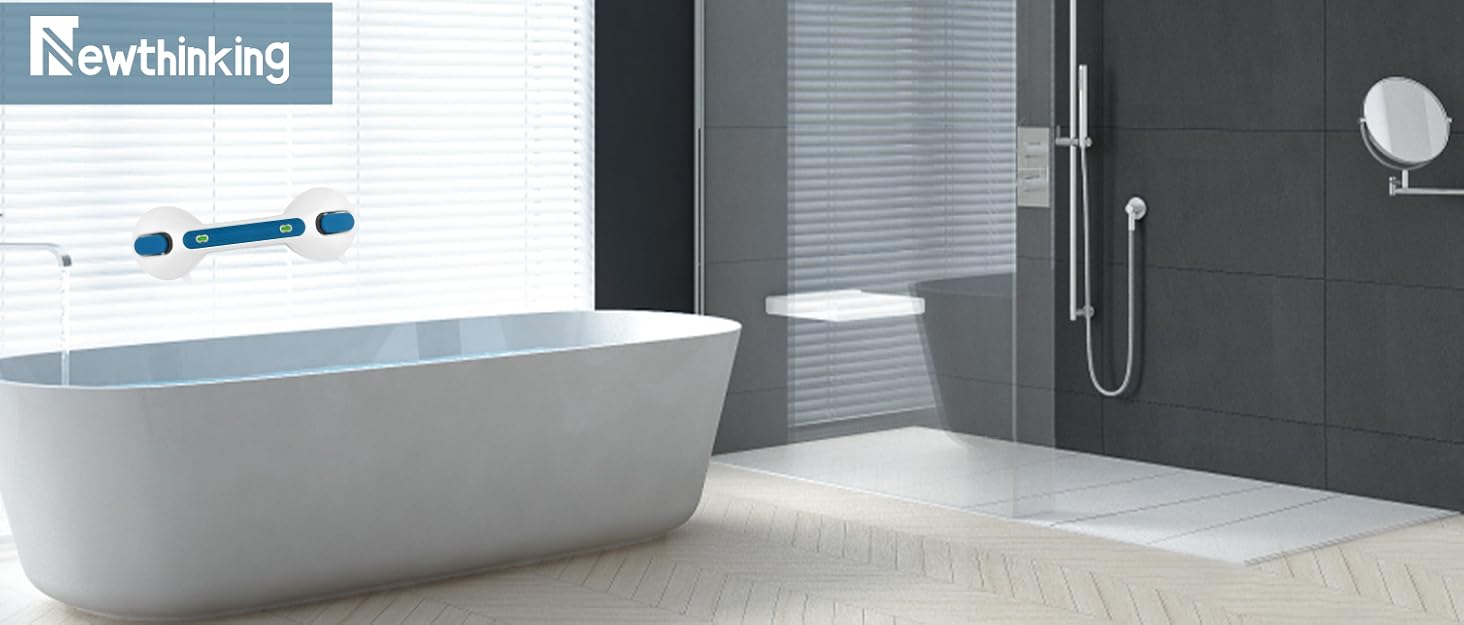 Newthinking Suction Grab Rails for Bathroom, Portable Suction Bathtub