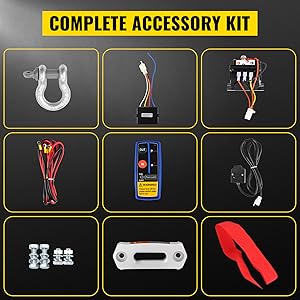 treuil électrique 12v avec télécommande sans fil