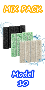 6 count ammonia reducer filter pads fish tank filter pads for quietflow led pro model 30 and 50-17