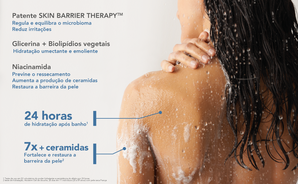 Ingredientes Glicerina e niacinamida