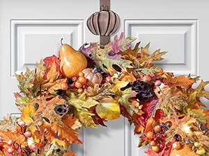 Pumpkin wreath hanger bronze