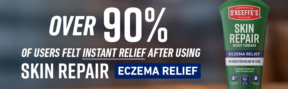over 90 percent of users felt instant relief after using skin repair eczema relief