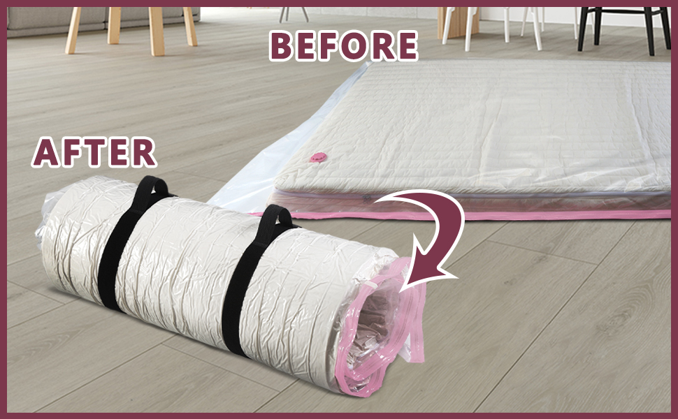 King/Cal-King Foam Mattress Vacuum Bag For Moving, Storage, Vacuum Sea