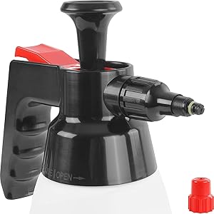 TECPO Pumpsprühflasche 1L Handsprüher Drucksprüher Flüssigkeiten