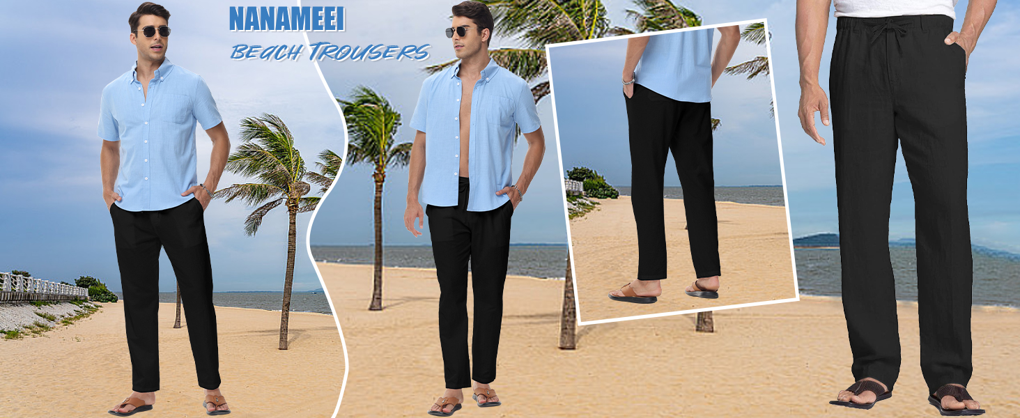 mens linen trousers