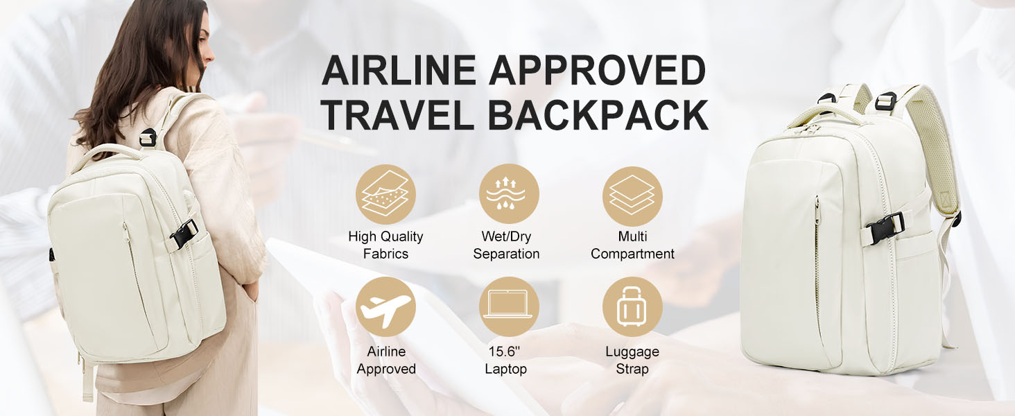 suradar Travel Backpack for Women Men Carry On Flight