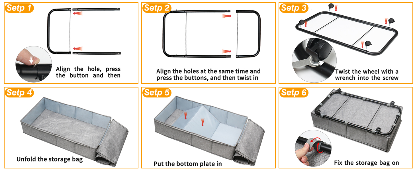 under bed storage box with lid