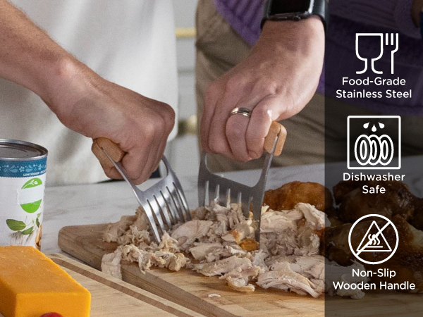 Kitchen Mama Meat Claws: BBQ Meat Smoking, Shredding, Pulling Pork, Beef, Chicken, Turkey.