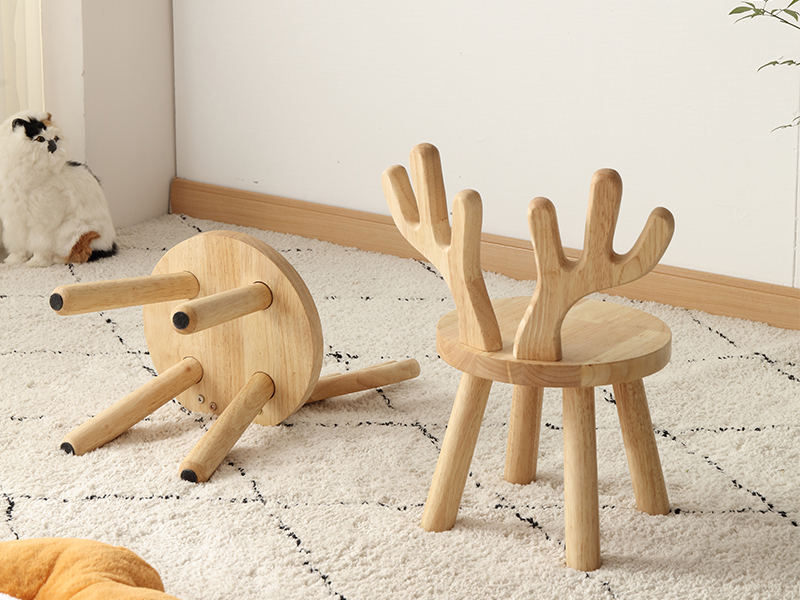 Wooden Step Stool for Children Toddler Chair Kids Desk