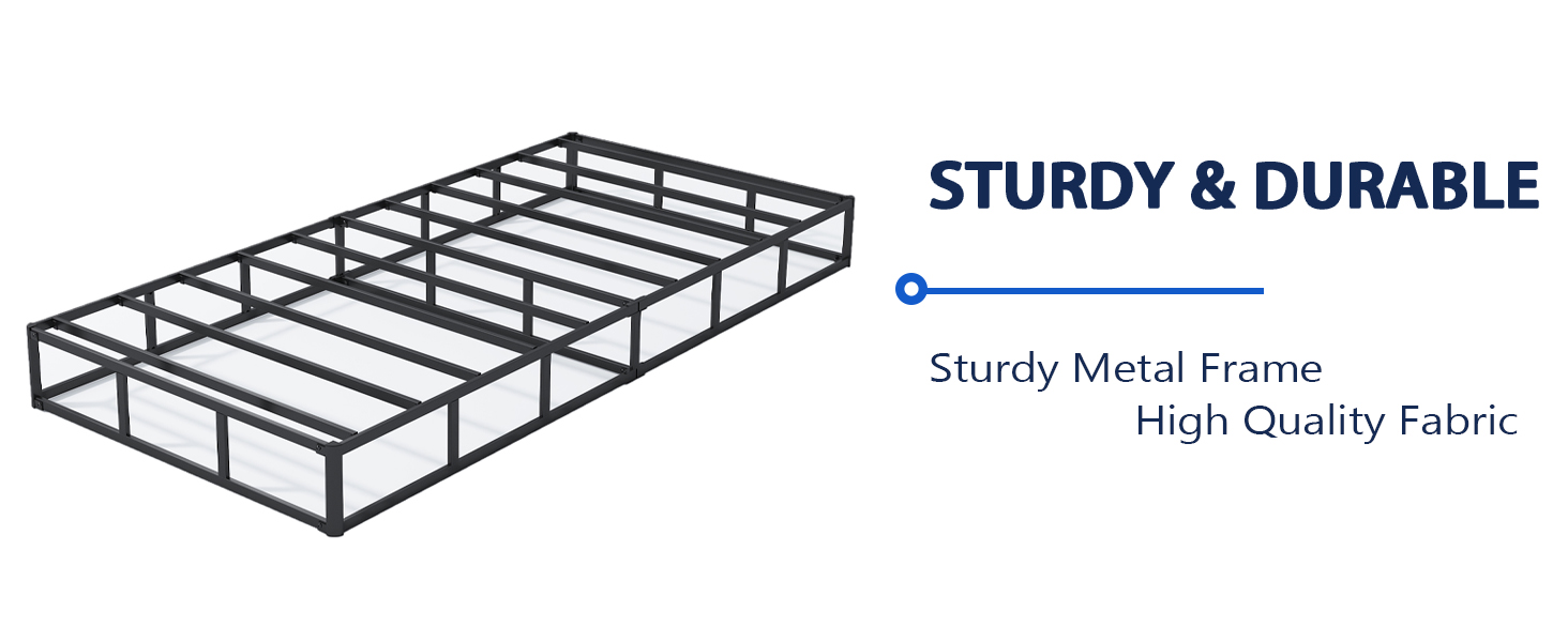 HOBINCHE Twin Size Box Springs, 4 inch Metal Heavy Duty Box