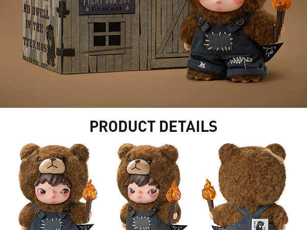 Amazon.com: POP MART Hirono Living Wild-Fight for Joy Plush