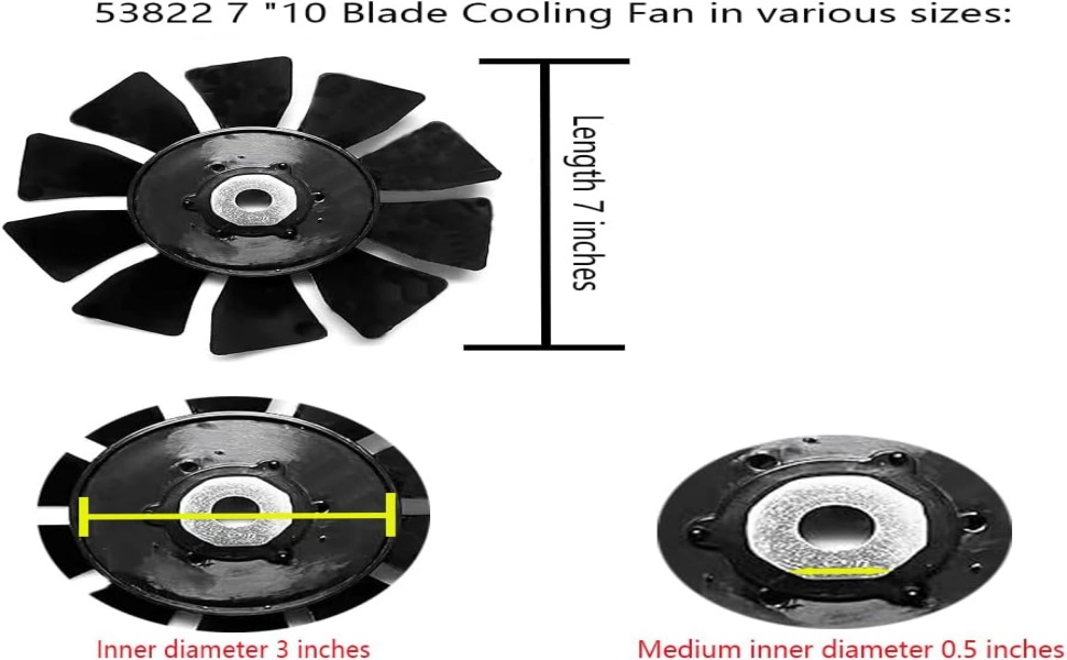 lamé Amazon.com: 53822 Lawn Mower Fan 10 Blade Transmission Fan