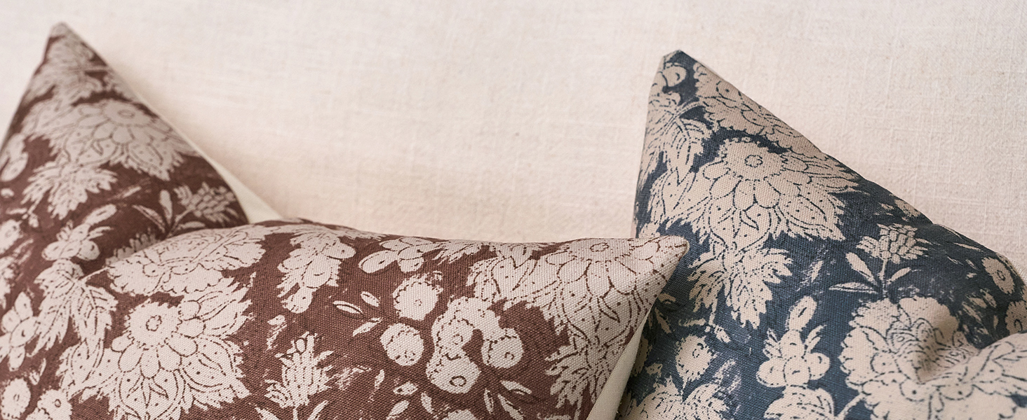 floral pillow covers