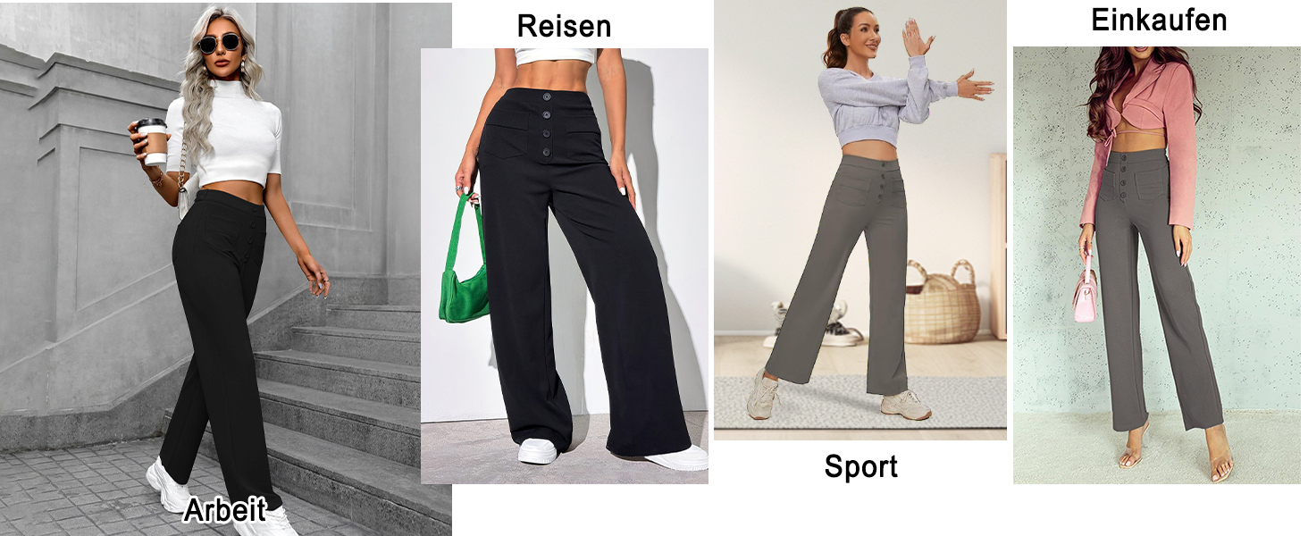 Gerade Damenhosen