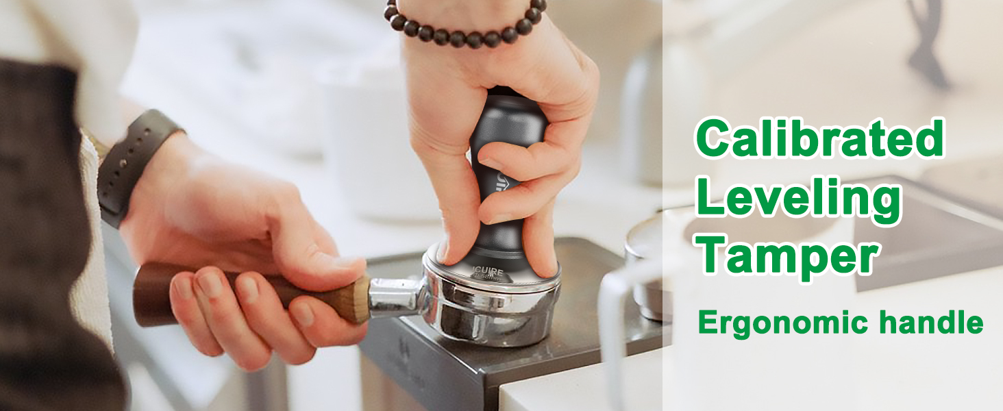 ICUIRE 58mm Espresso Tamper, Premium Coffee Tamper for