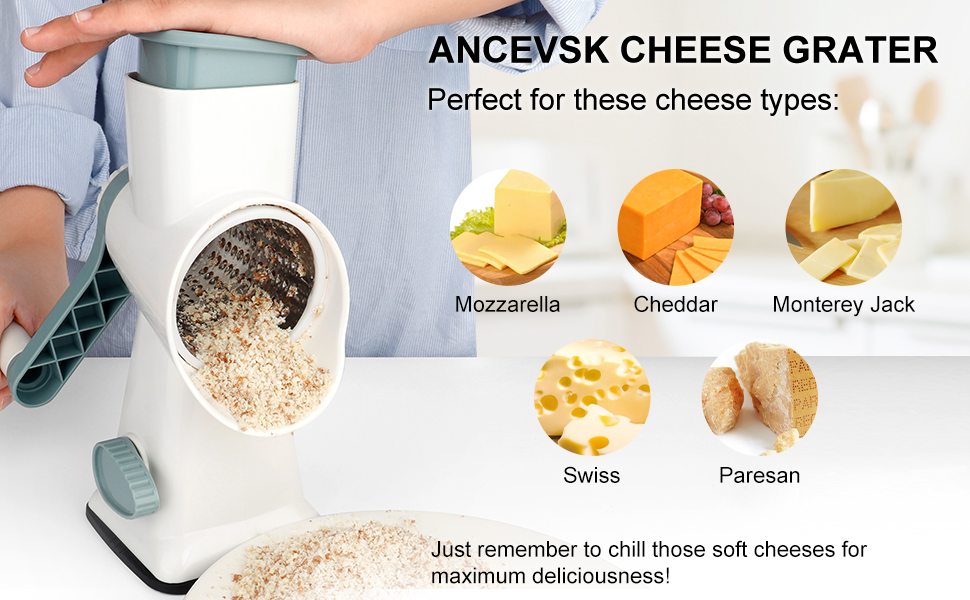 Rotary cheese grater