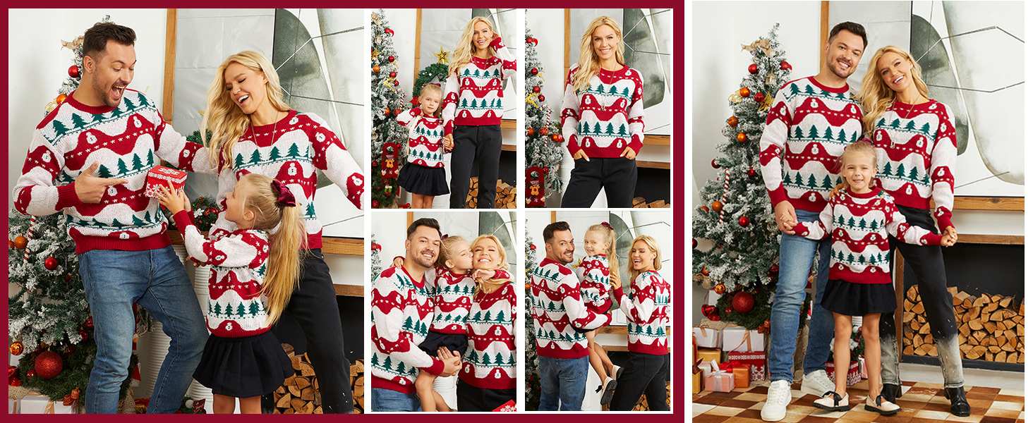 ugly christmas sweater family set