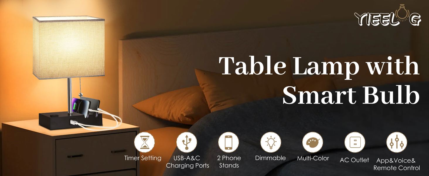 RGB Dimmable Table Lamp