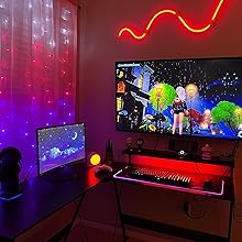 gaming desk with led