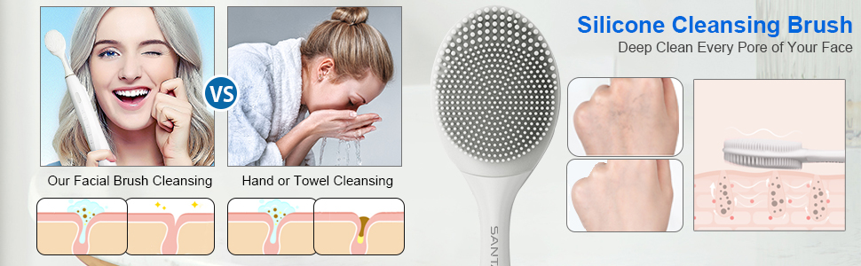 Cleansing the face more thoroughly