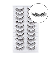 clear band lashes