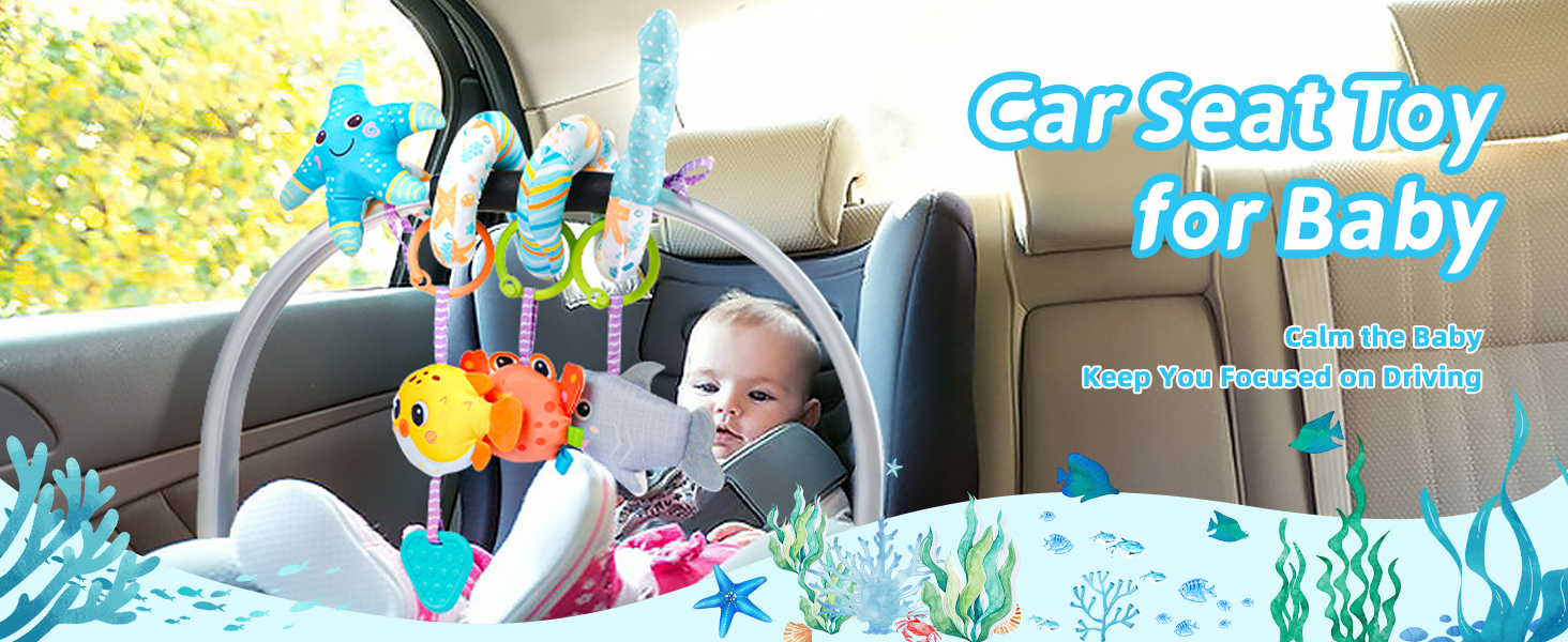 baby toy sensory baby toys for stroller baby toys for carseat baby toys for car seat 0-6 months