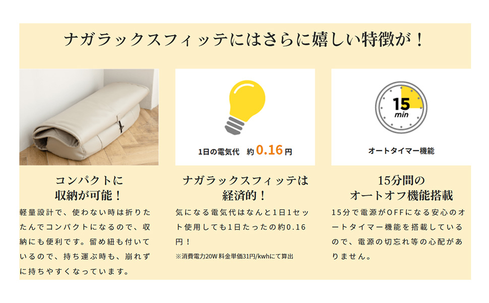 ナガラックスフィッテ ナガラックスフィッテ｜テレビショッピング・通販のダイレクト