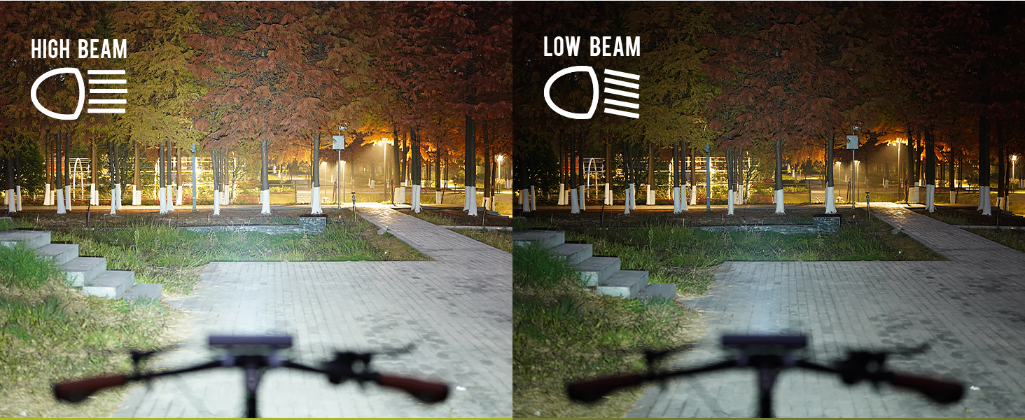 High and low beam switching