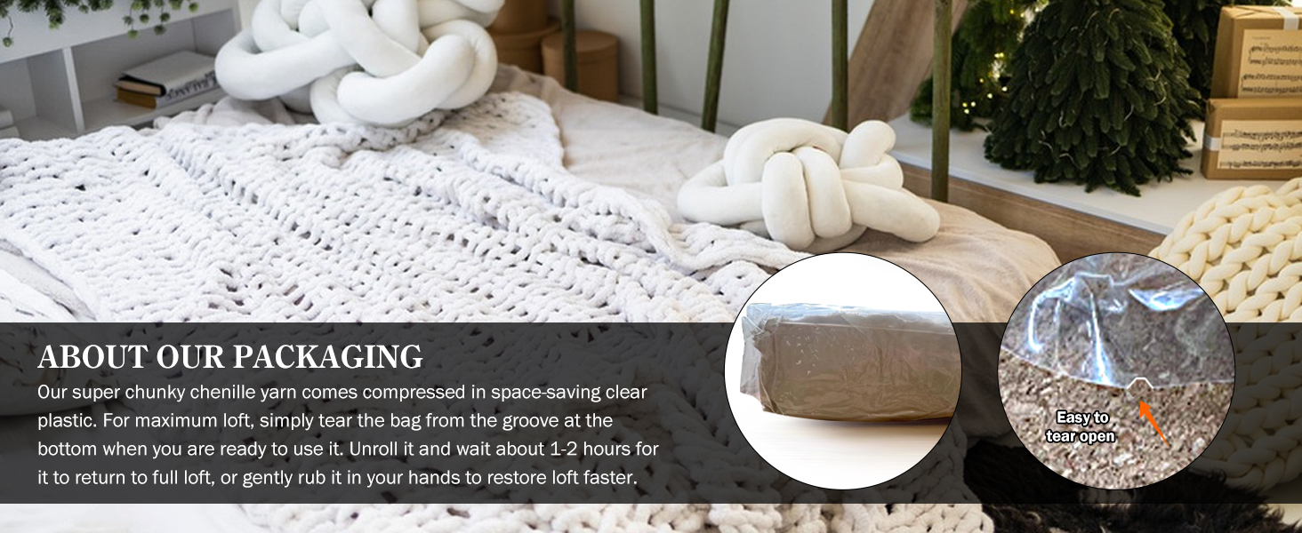 chunky chenille yarn for crocheting and knitting, fluffy beige skein pack 1aa4649a 40d4 48ec 8535 B5ce5a1599ab. CR0,0,1464,600 PT0 SX1464 V1
