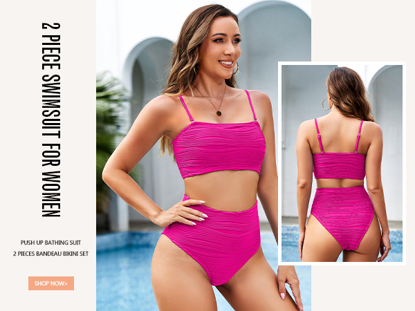 【美品】QUEENS BIKINI ピンク　Sサイズ Amazon.com: Pink Queen Swim Suits for Women 2025 Removable