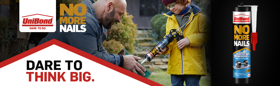 UniBond 2925518 No More Nails Waterproof Grab Adhesive Tube 340g 98 4459