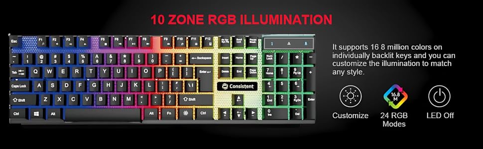 SPN-BFCC  Radium Wired Gaming Keyboard 
