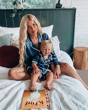 kids silk satin pyjama family matching