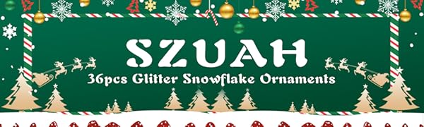 Glitter Snowflake Ornaments