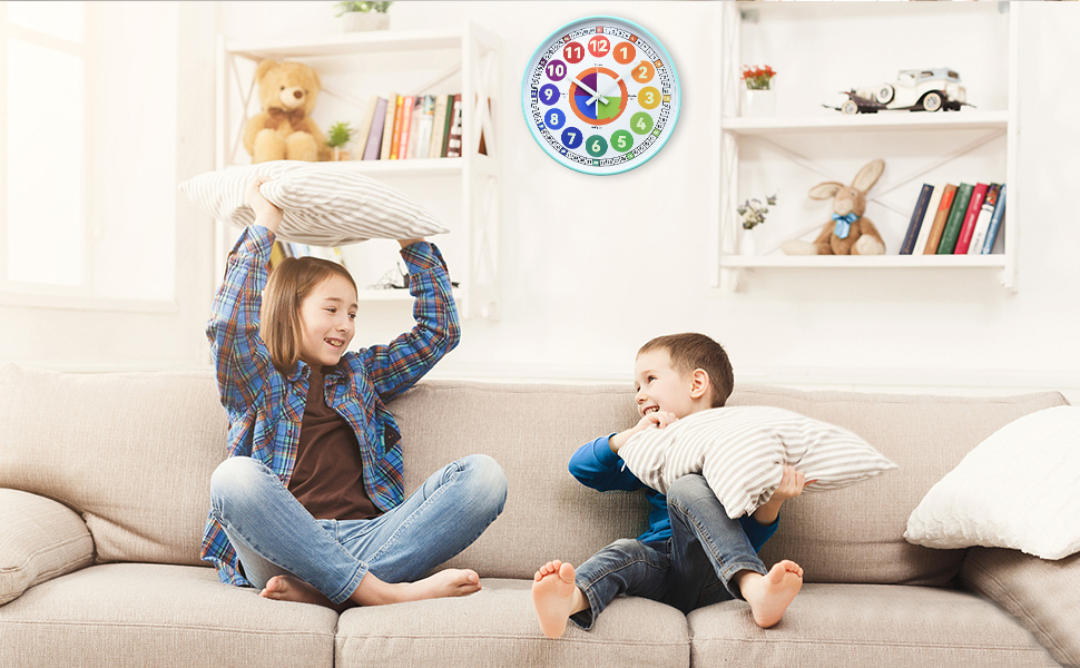 kids wall clock
