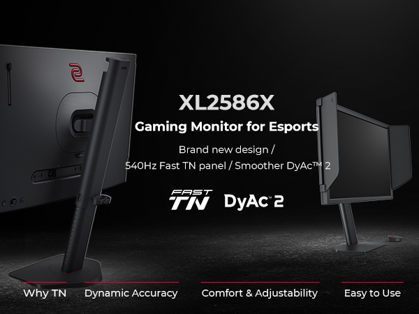 BenQ ZOWIE XL2586X Écran Gaming, 24 pouces, 540Hz, TN rapide