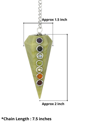 Amazon.com: Amazing Gemstone Serpentine Crystal Pendulum for