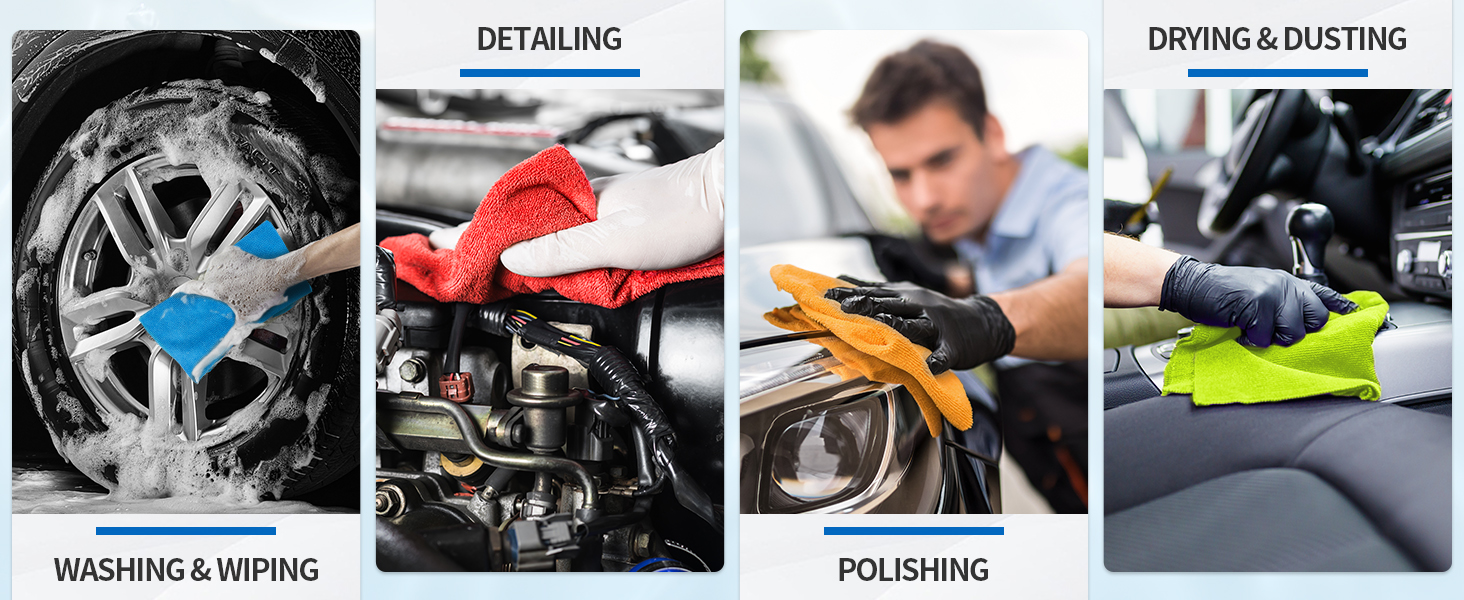 Cleaning Rags Bulk Cleaning Cloth for Automotive Bar Mechanic Restaurant Garage Housekeeping,