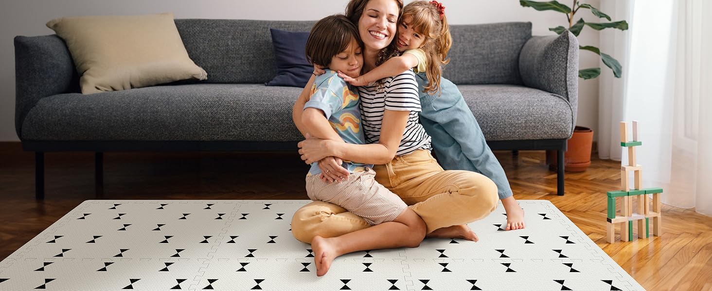 Baby Foam Play Mat, PIGLOG 72x48 Baby Crawling Mat, Floor