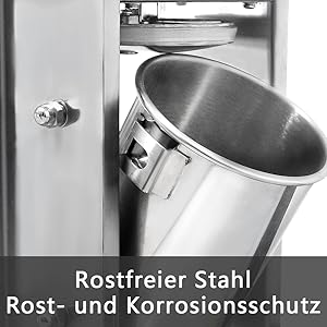 Wurstfüllmaschine aus Edelstahl