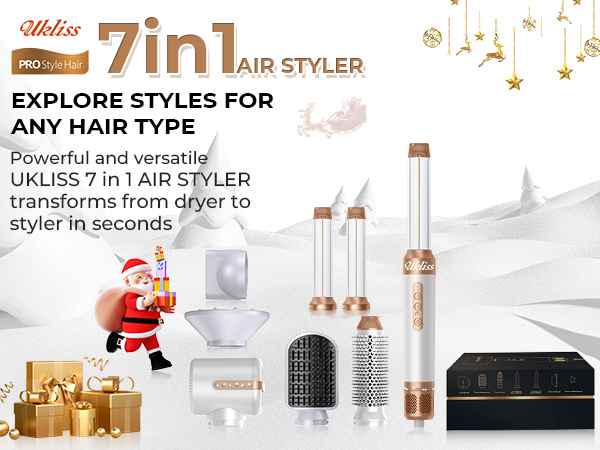 7 IN 1 Hot Air Styler 美容器 Amazon.com : 7 in One 7-in-1 High-Speed Hair Styling Tool