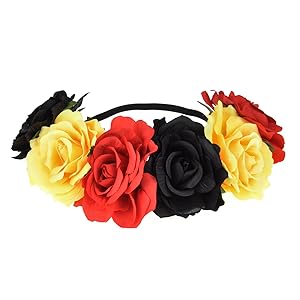 black yellow red