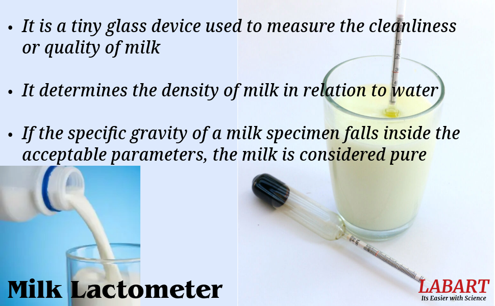 Milk Lactometer Premium Quality for checking Milk Purity with in a