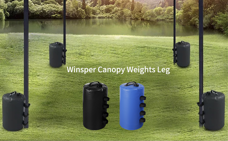 Winsper Canopy Weights Bag, 88 LBS Tent Weights Set of 410L Portable